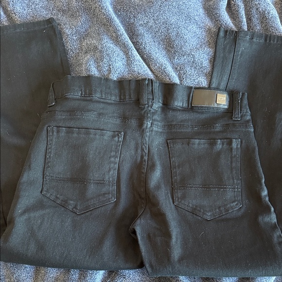 WT02 Men's black denim jeans size 34/32 - Picture 2 of 3